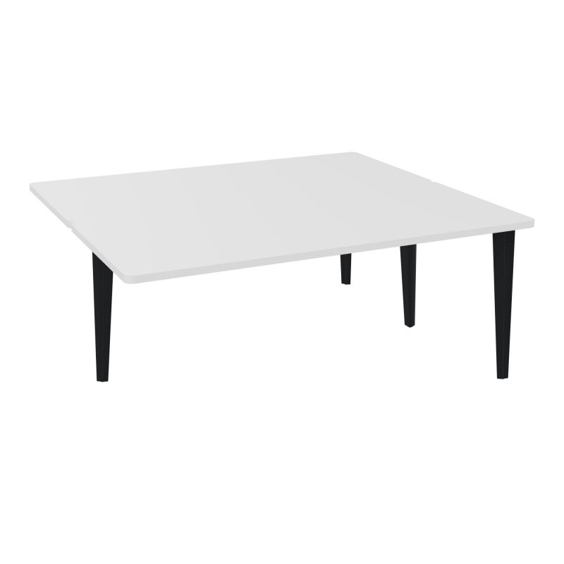4L BUREAUX PIEDS PARTAGES POLE 2 SUIVANT L180XP160CM PRE PERCE OBT PIED FX MG ZP