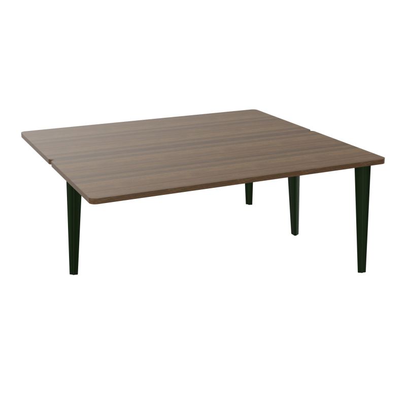 4L BUREAUX PIEDS PARTAGES POLE 2 SUIVANT L180XP160CM PRE PERCE OBT PIED FX N6 ST