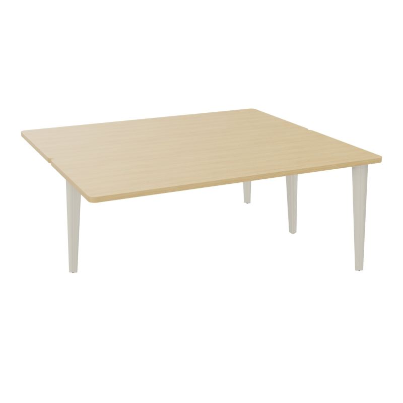 4L BUREAUX PIEDS PARTAGES POLE 2 SUIVANT L180XP160CM PRE PERCE OBT PIED FX R1 ZC