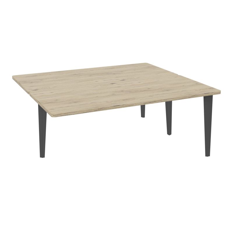 4L BUREAUX PIEDS PARTAGES POLE 2 SUIVANT L180XP160CM PRE PERCE OBT PIED FX R3 SC
