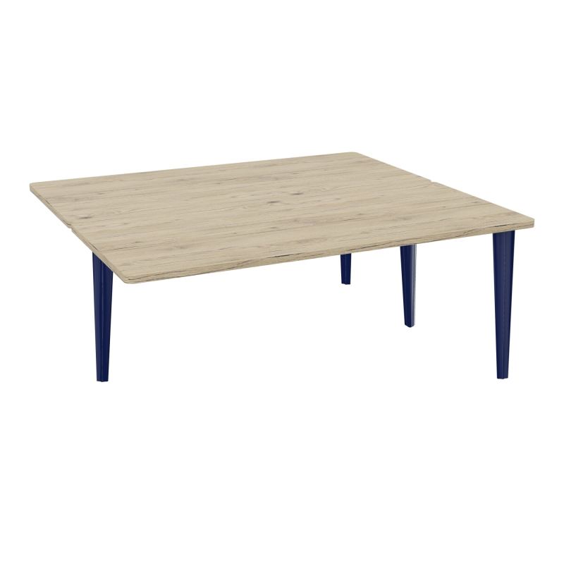 4L BUREAUX PIEDS PARTAGES POLE 2 SUIVANT L180XP160CM PRE PERCE OBT PIED FX R3 X4