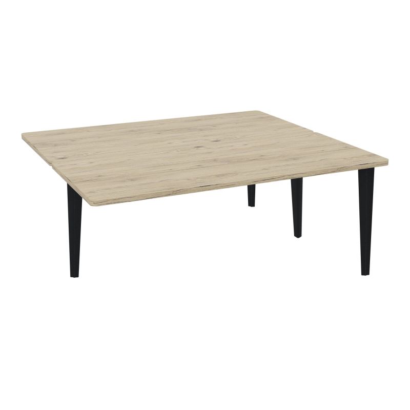 4L BUREAUX PIEDS PARTAGES POLE 2 SUIVANT L180XP160CM PRE PERCE OBT PIED FX R3 ZP