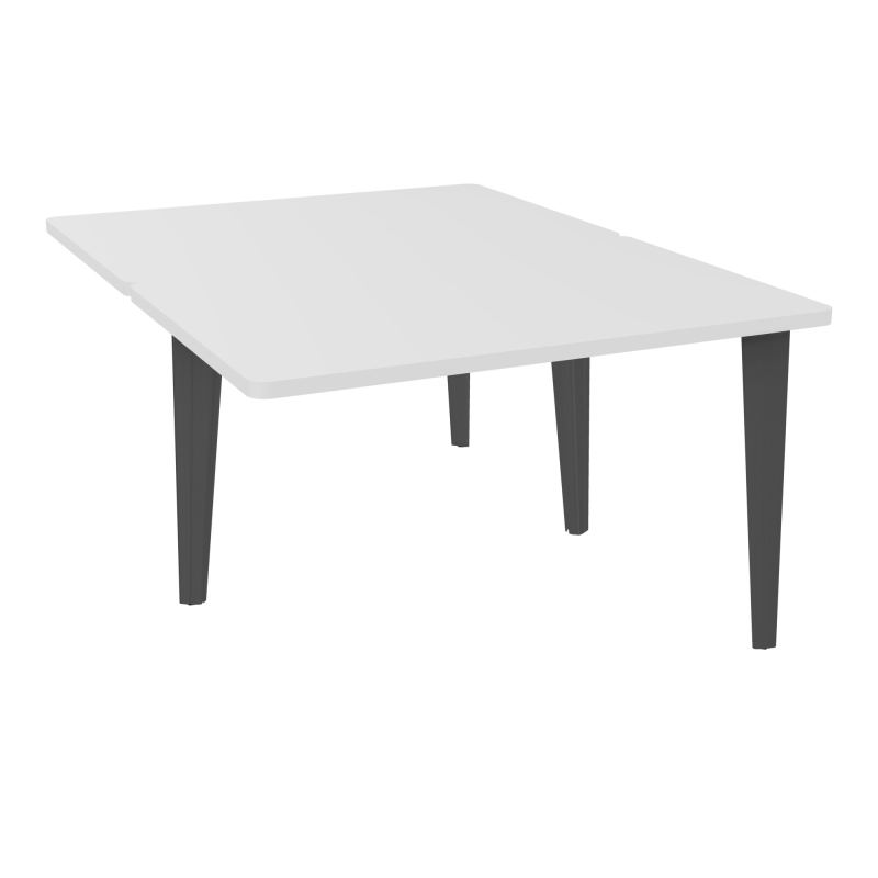 4L BUREAUX PIEDS PARTAGES POLE 2 SUIVANT L120XP160CM PRE PERCE OBT - PIED FX ELECTR MG SC