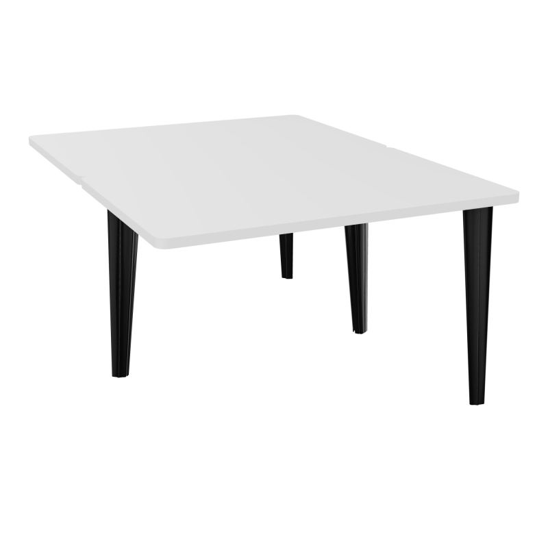 4L BUREAUX PIEDS PARTAGES POLE 2 SUIVANT L120XP160CM PRE PERCE OBT - PIED FX ELECTR MG SG