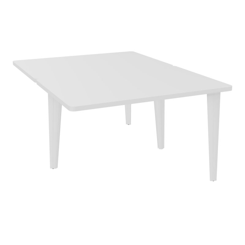 4L BUREAUX PIEDS PARTAGES POLE 2 SUIVANT L120XP160CM PRE PERCE OBT - PIED FX ELECTR MG SO