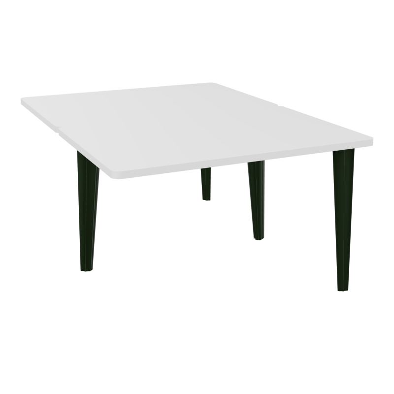 4L BUREAUX PIEDS PARTAGES POLE 2 SUIVANT L120XP160CM PRE PERCE OBT - PIED FX ELECTR MG ST