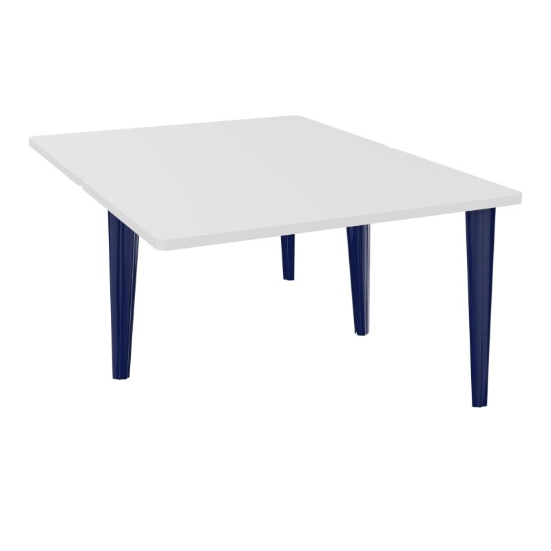 4L BUREAUX PIEDS PARTAGES POLE 2 SUIVANT L120XP160CM PRE PERCE OBT - PIED FX ELECTR MG X4