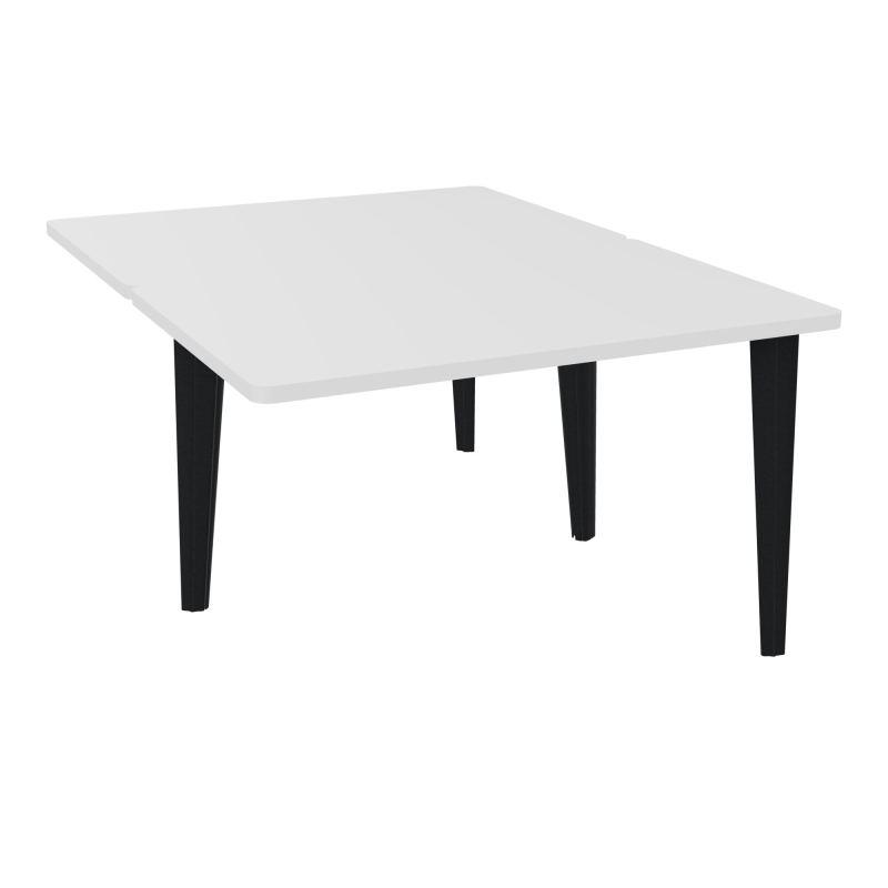 4L BUREAUX PIEDS PARTAGES POLE 2 SUIVANT L120XP160CM PRE PERCE OBT - PIED FX ELECTR MG ZP
