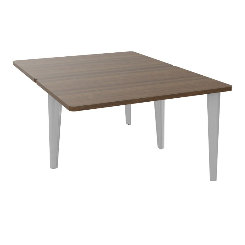 4L BUREAUX PIEDS PARTAGES POLE 2 SUIVANT L120XP160CM PRE PERCE OBT - PIED FX ELECTR N6 SA
