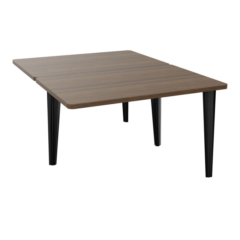 4L BUREAUX PIEDS PARTAGES POLE 2 SUIVANT L120XP160CM PRE PERCE OBT - PIED FX ELECTR N6 SG