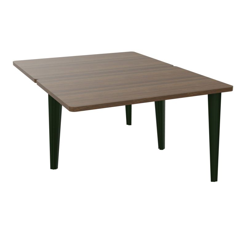 4L BUREAUX PIEDS PARTAGES POLE 2 SUIVANT L120XP160CM PRE PERCE OBT - PIED FX ELECTR N6 ST