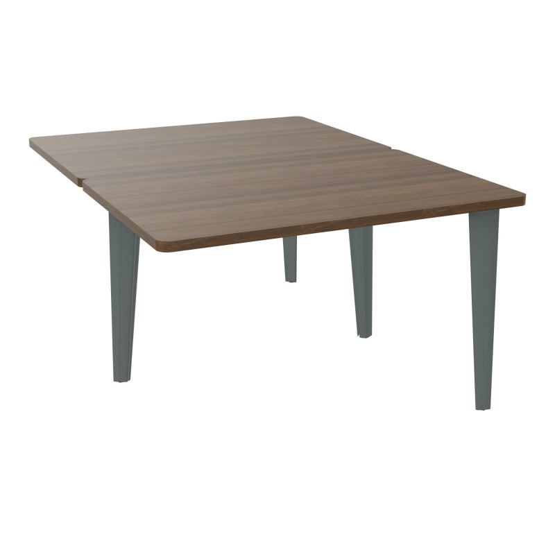 4L BUREAUX PIEDS PARTAGES POLE 2 SUIVANT L120XP160CM PRE PERCE OBT - PIED FX ELECTR N6 SU