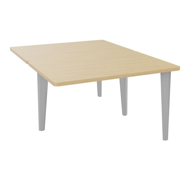 4L BUREAUX PIEDS PARTAGES POLE 2 SUIVANT L120XP160CM PRE PERCE OBT - PIED FX ELECTR R1 SA