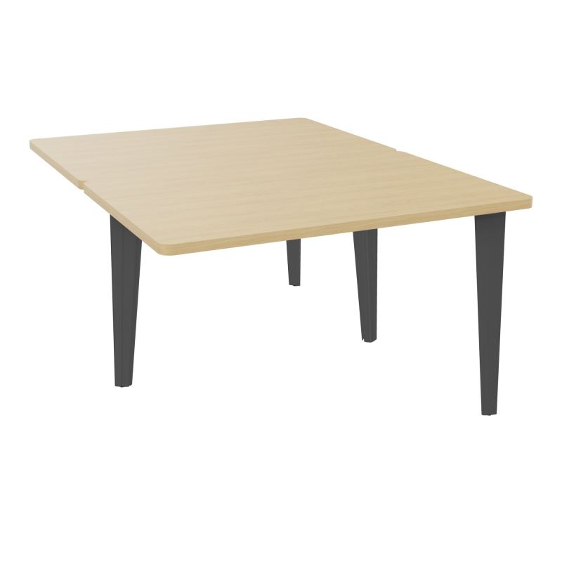 4L BUREAUX PIEDS PARTAGES POLE 2 SUIVANT L120XP160CM PRE PERCE OBT - PIED FX ELECTR R1 SC