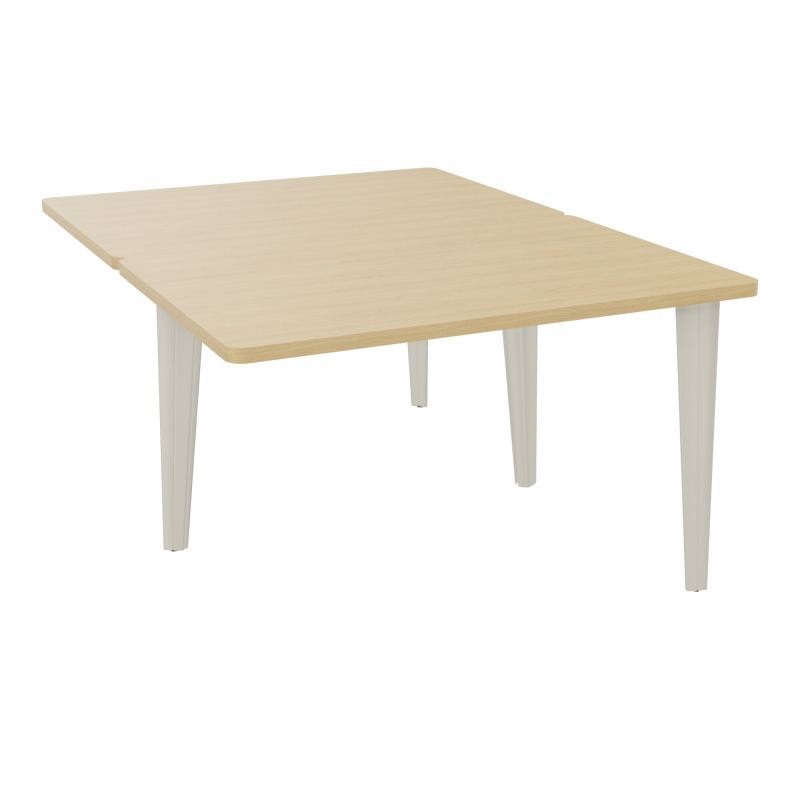 4L BUREAUX PIEDS PARTAGES POLE 2 SUIVANT L120XP160CM PRE PERCE OBT - PIED FX ELECTR R1 ZC