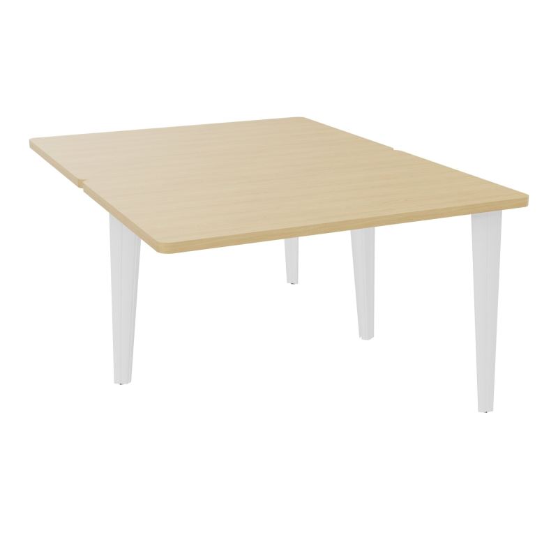 4L BUREAUX PIEDS PARTAGES POLE 2 SUIVANT L120XP160CM PRE PERCE OBT - PIED FX ELECTR R1 ZO