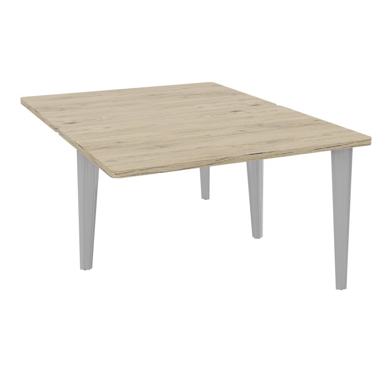 4L BUREAUX PIEDS PARTAGES POLE 2 SUIVANT L120XP160CM PRE PERCE OBT - PIED FX ELECTR R3 SA