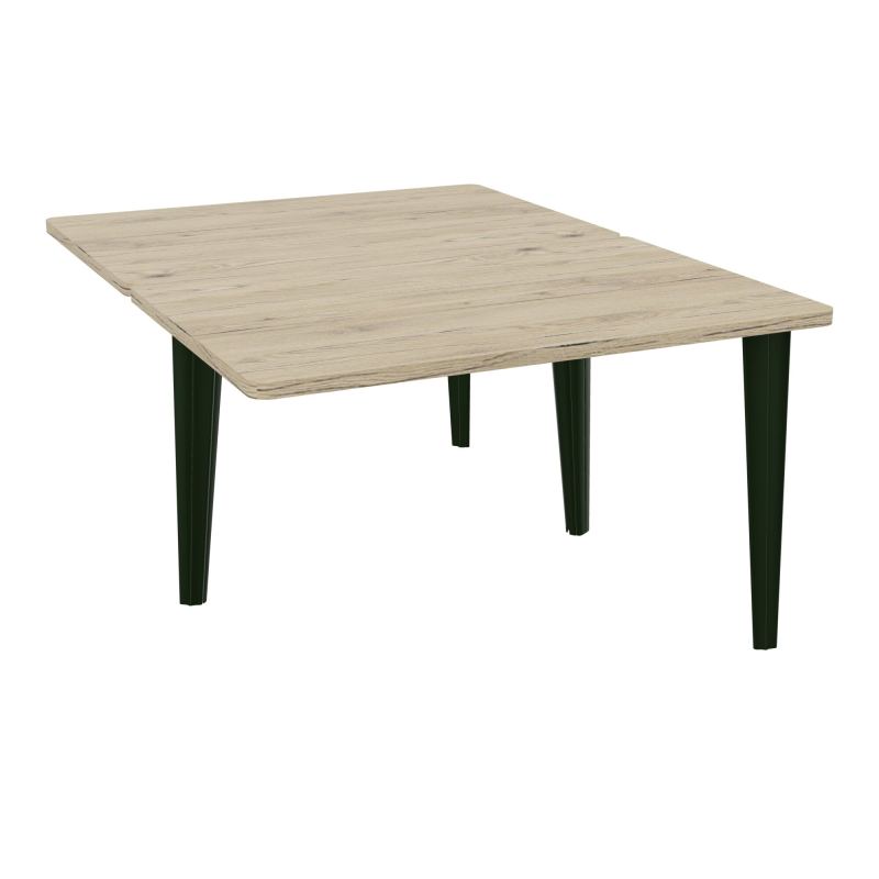 4L BUREAUX PIEDS PARTAGES POLE 2 SUIVANT L120XP160CM PRE PERCE OBT - PIED FX ELECTR R3 ST