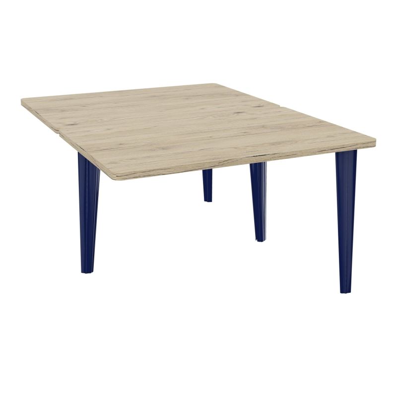 4L BUREAUX PIEDS PARTAGES POLE 2 SUIVANT L120XP160CM PRE PERCE OBT - PIED FX ELECTR R3 X4