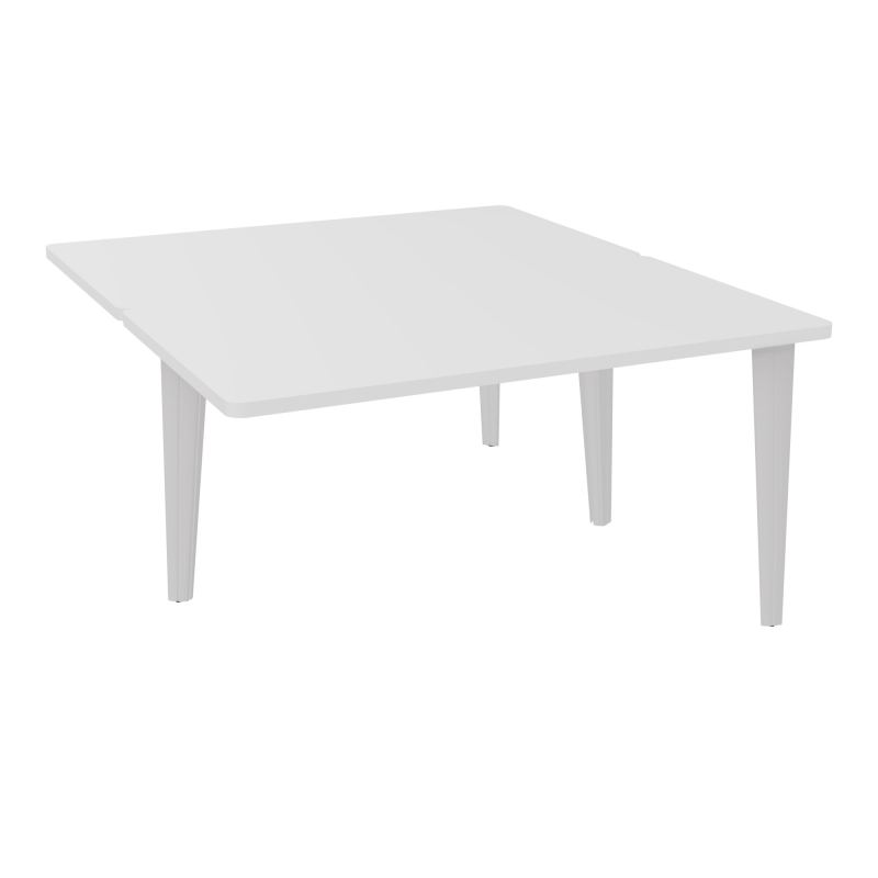 4L BUREAUX PIEDS PARTAGES POLE 2 SUIVANT L140XP160CM PRE PERCE OBT - PIED FX ELECTR MG SD