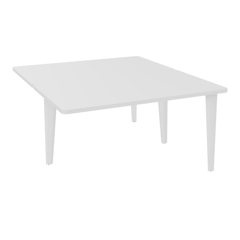 4L BUREAUX PIEDS PARTAGES POLE 2 SUIVANT L140XP160CM PRE PERCE OBT - PIED FX ELECTR MG SO