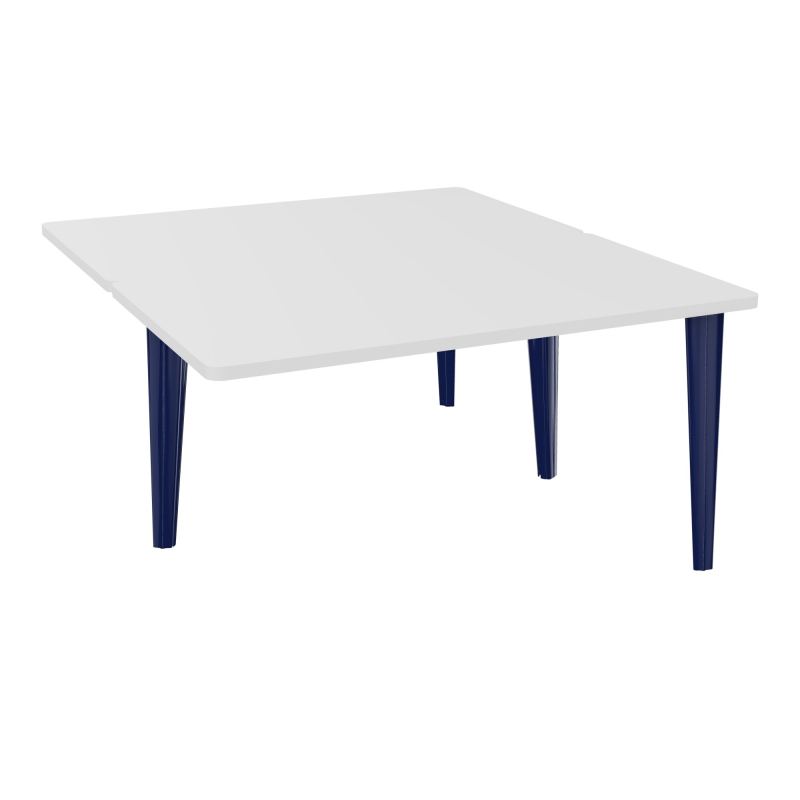 4L BUREAUX PIEDS PARTAGES POLE 2 SUIVANT L140XP160CM PRE PERCE OBT - PIED FX ELECTR MG X4