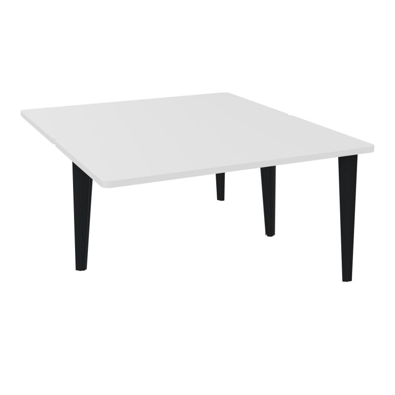 4L BUREAUX PIEDS PARTAGES POLE 2 SUIVANT L140XP160CM PRE PERCE OBT - PIED FX ELECTR MG ZP
