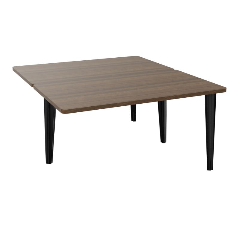 4L BUREAUX PIEDS PARTAGES POLE 2 SUIVANT L140XP160CM PRE PERCE OBT - PIED FX ELECTR N6 SG