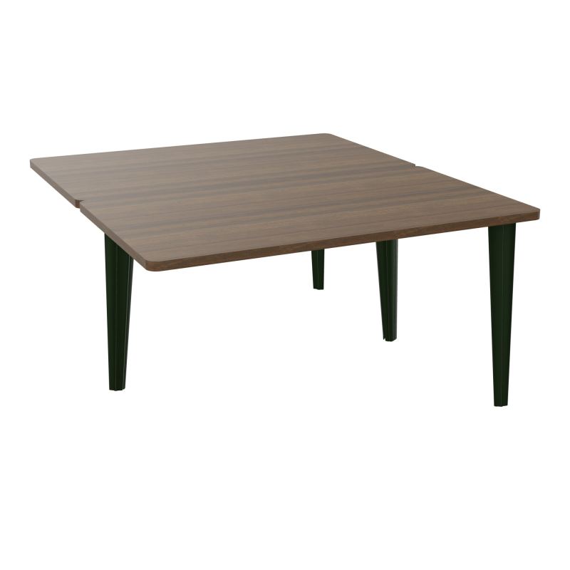 4L BUREAUX PIEDS PARTAGES POLE 2 SUIVANT L140XP160CM PRE PERCE OBT - PIED FX ELECTR N6 ST