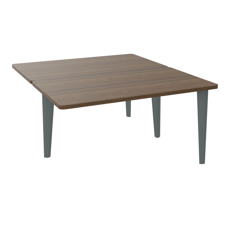 4L BUREAUX PIEDS PARTAGES POLE 2 SUIVANT L140XP160CM PRE PERCE OBT - PIED FX ELECTR N6 SU