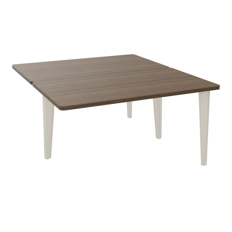 4L BUREAUX PIEDS PARTAGES POLE 2 SUIVANT L140XP160CM PRE PERCE OBT - PIED FX ELECTR N6 ZC