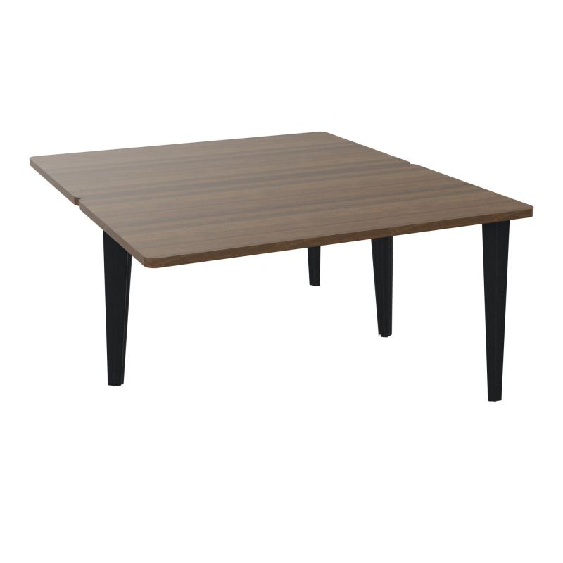 4L BUREAUX PIEDS PARTAGES POLE 2 SUIVANT L140XP160CM PRE PERCE OBT - PIED FX ELECTR N6 ZP
