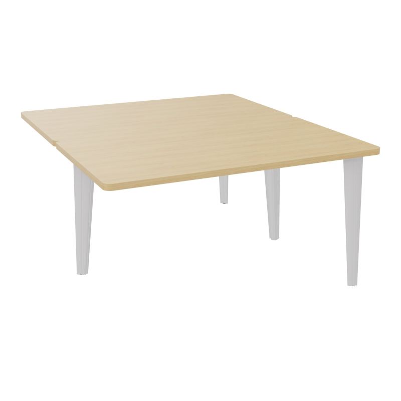 4L BUREAUX PIEDS PARTAGES POLE 2 SUIVANT L140XP160CM PRE PERCE OBT - PIED FX ELECTR R1 SD