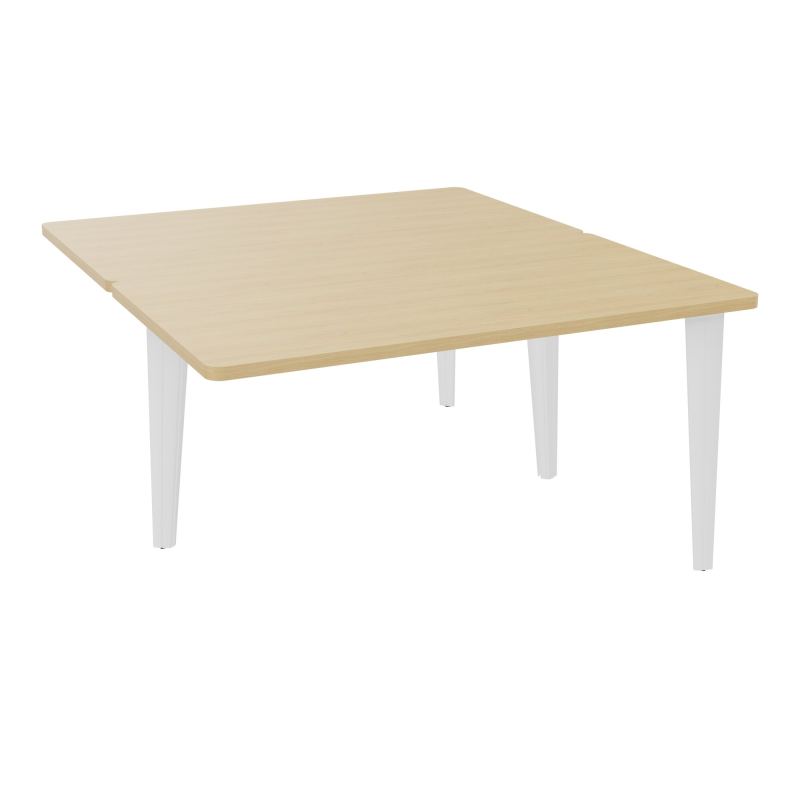 4L BUREAUX PIEDS PARTAGES POLE 2 SUIVANT L140XP160CM PRE PERCE OBT - PIED FX ELECTR R1 SO