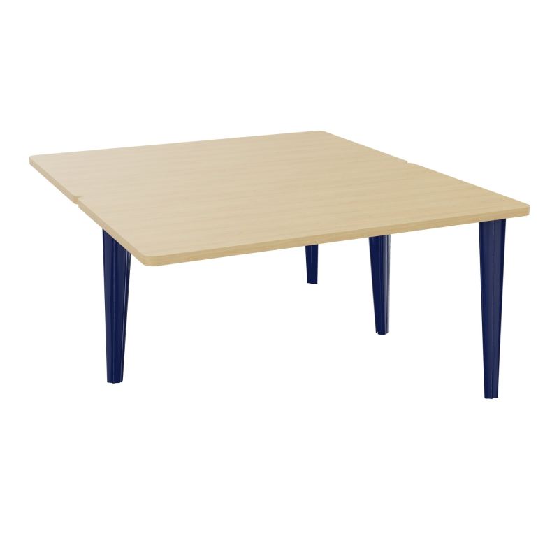 4L BUREAUX PIEDS PARTAGES POLE 2 SUIVANT L140XP160CM PRE PERCE OBT - PIED FX ELECTR R1 X4