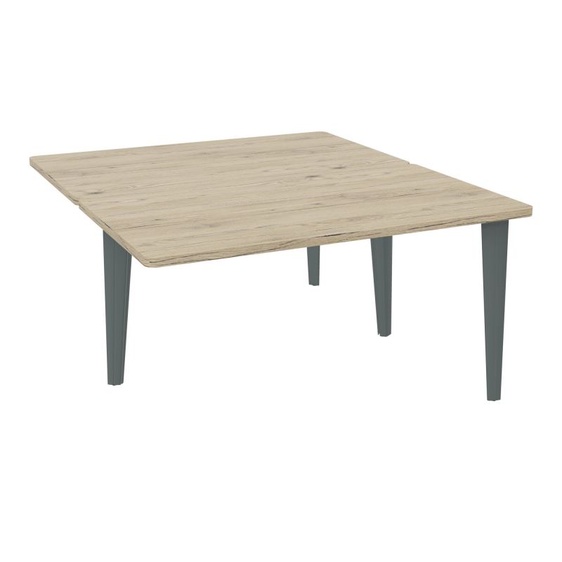 4L BUREAUX PIEDS PARTAGES POLE 2 SUIVANT L140XP160CM PRE PERCE OBT - PIED FX ELECTR R3 SU