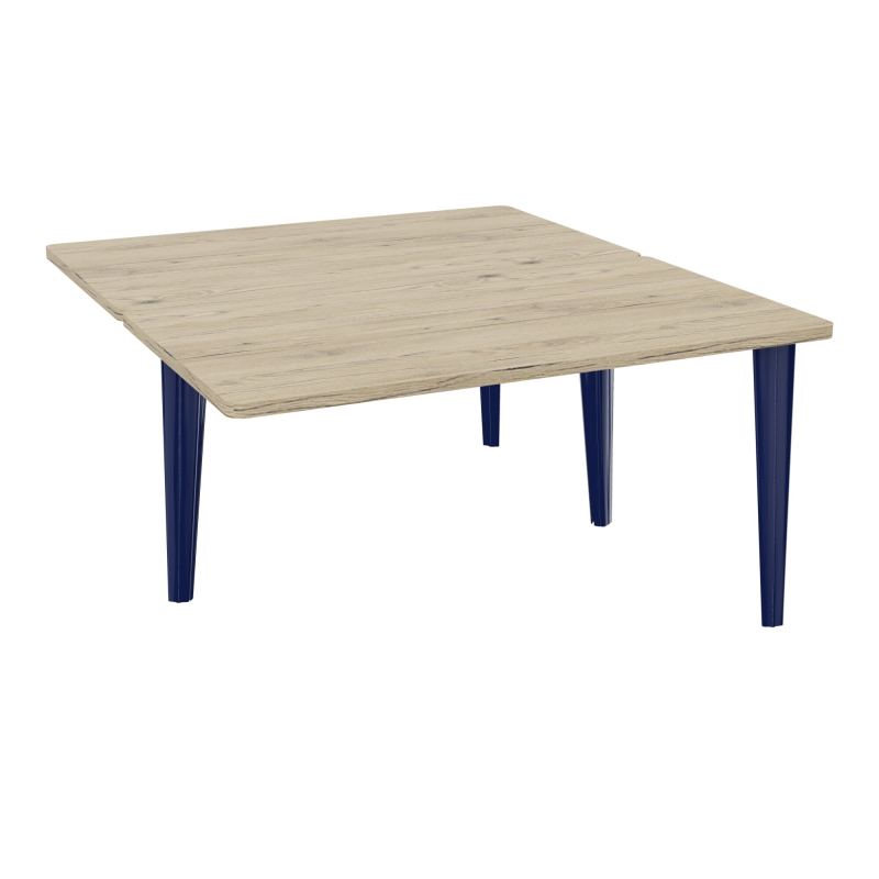 4L BUREAUX PIEDS PARTAGES POLE 2 SUIVANT L140XP160CM PRE PERCE OBT - PIED FX ELECTR R3 X4