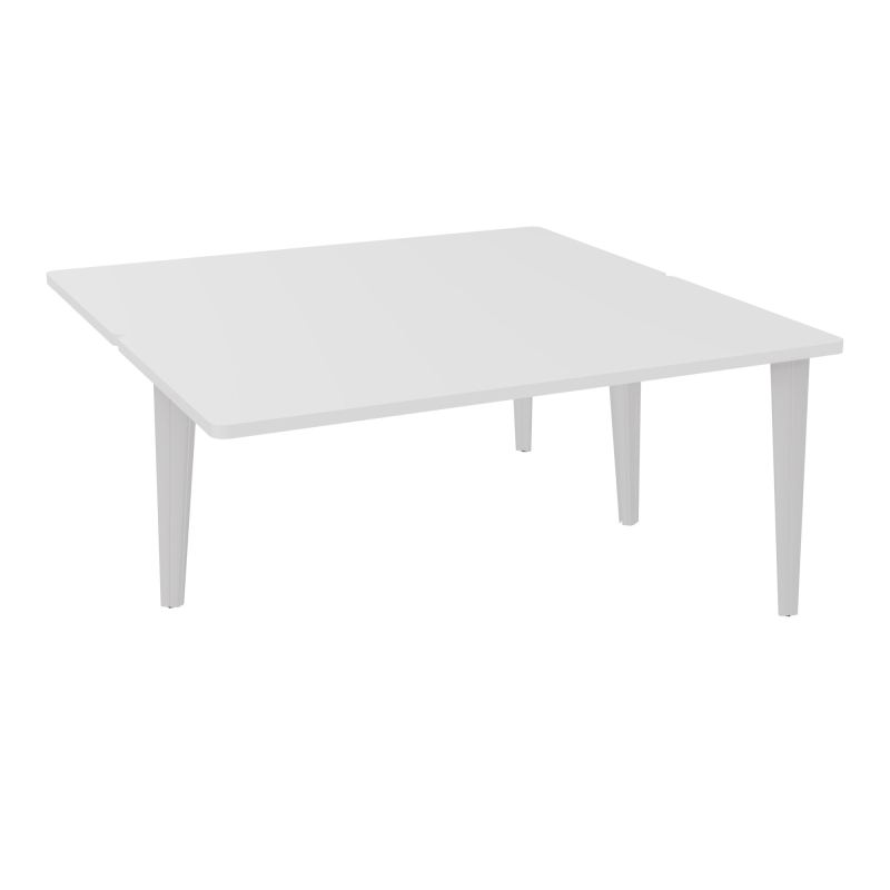 4L BUREAUX PIEDS PARTAGES POLE 2 SUIVANT L160XP160CM PRE PERCE OBT - PIED FX ELECTR MG SD