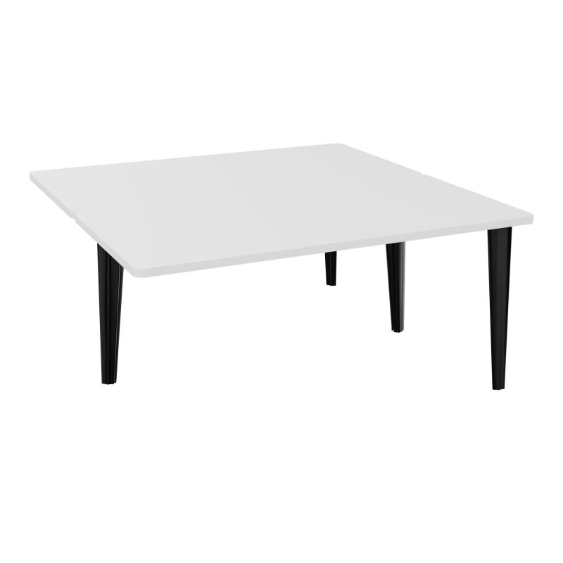 4L BUREAUX PIEDS PARTAGES POLE 2 SUIVANT L160XP160CM PRE PERCE OBT - PIED FX ELECTR MG SG