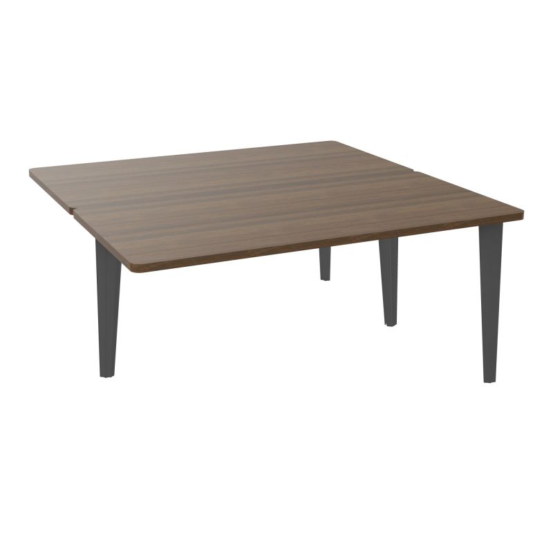 4L BUREAUX PIEDS PARTAGES POLE 2 SUIVANT L160XP160CM PRE PERCE OBT - PIED FX ELECTR N6 SC