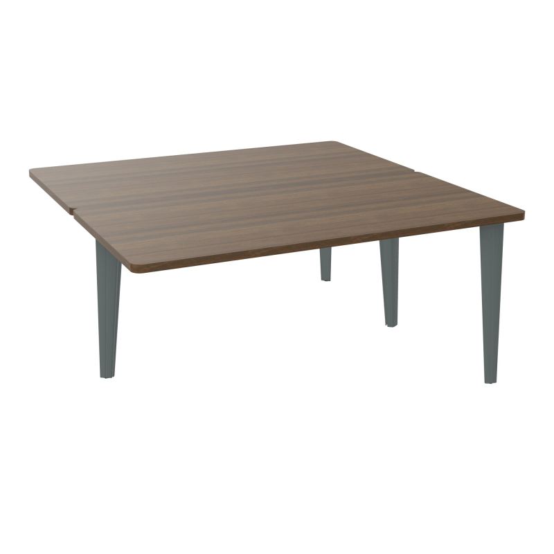4L BUREAUX PIEDS PARTAGES POLE 2 SUIVANT L160XP160CM PRE PERCE OBT - PIED FX ELECTR N6 SU
