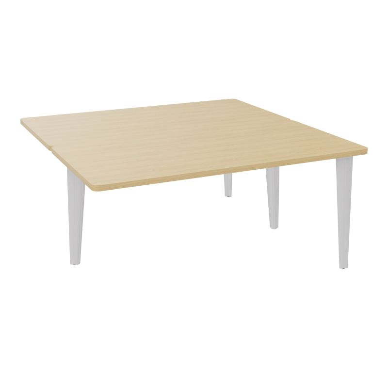 4L BUREAUX PIEDS PARTAGES POLE 2 SUIVANT L160XP160CM PRE PERCE OBT - PIED FX ELECTR R1 SD