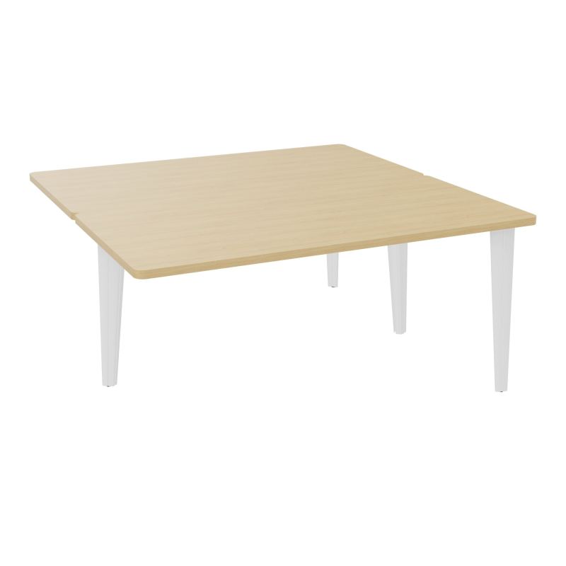 4L BUREAUX PIEDS PARTAGES POLE 2 SUIVANT L160XP160CM PRE PERCE OBT - PIED FX ELECTR R1 SO