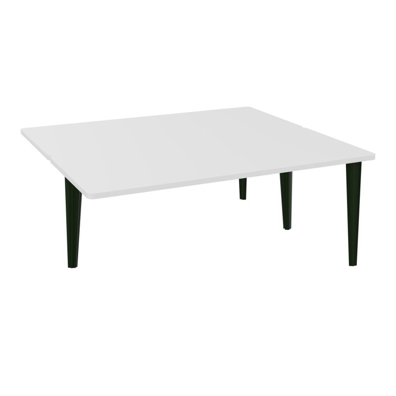 4L BUREAUX PIEDS PARTAGES POLE 2 SUIVANT L180XP160CM PRE PERCE OBT - PIED FX ELECTR MG ST