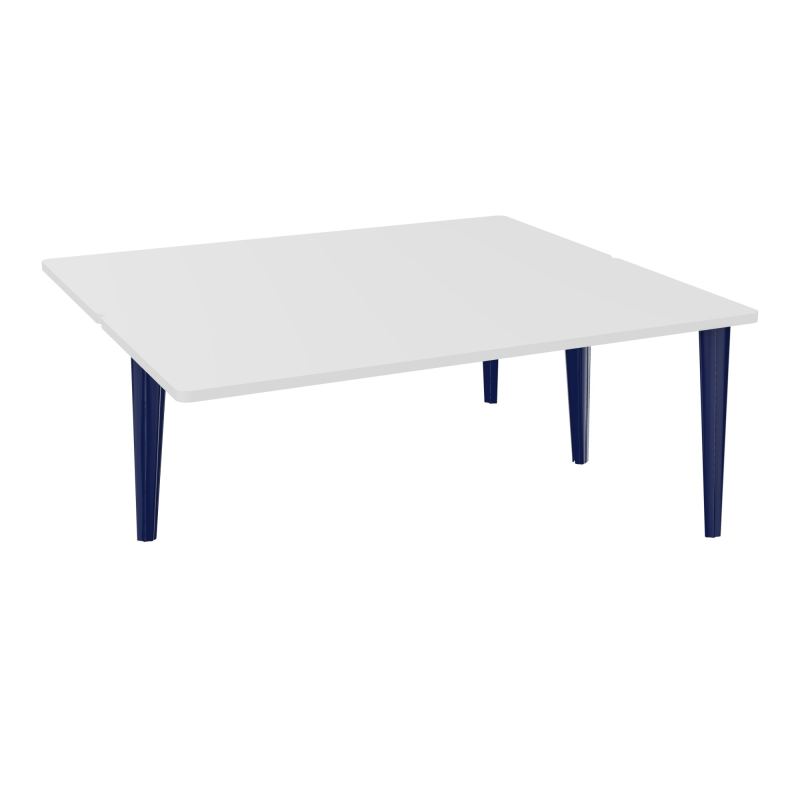 4L BUREAUX PIEDS PARTAGES POLE 2 SUIVANT L180XP160CM PRE PERCE OBT - PIED FX ELECTR MG X4