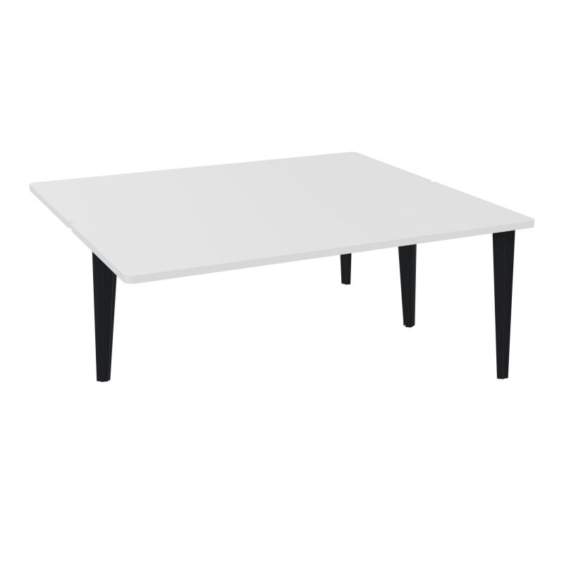4L BUREAUX PIEDS PARTAGES POLE 2 SUIVANT L180XP160CM PRE PERCE OBT - PIED FX ELECTR MG ZP