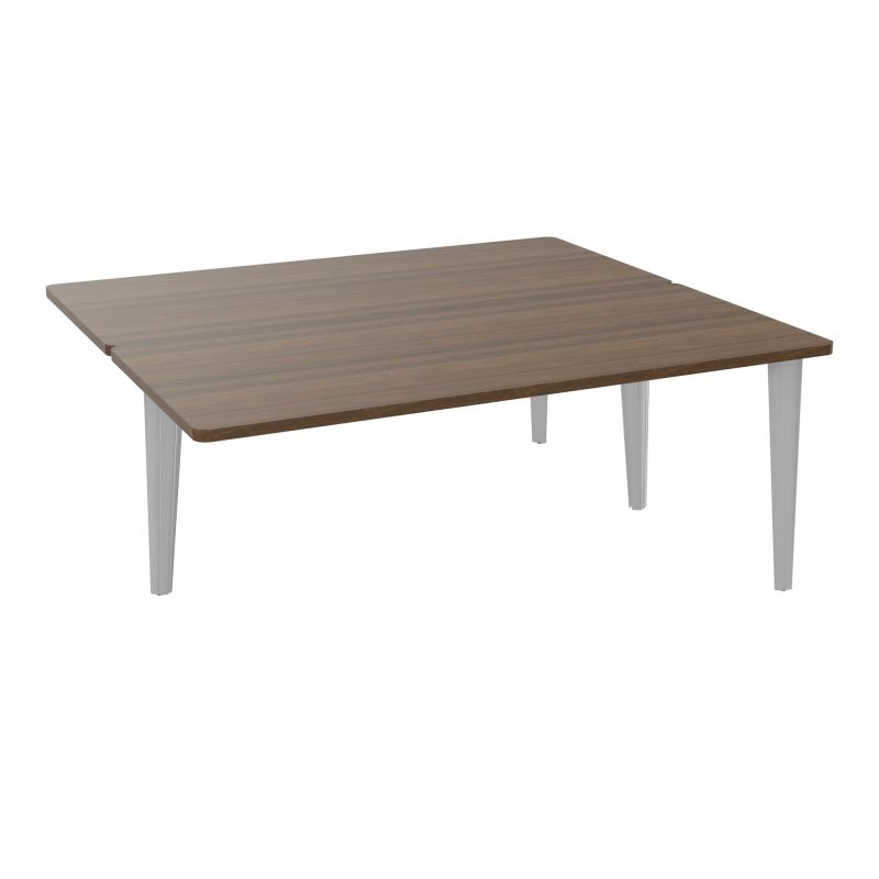 4L BUREAUX PIEDS PARTAGES POLE 2 SUIVANT L180XP160CM PRE PERCE OBT - PIED FX ELECTR N6 SA
