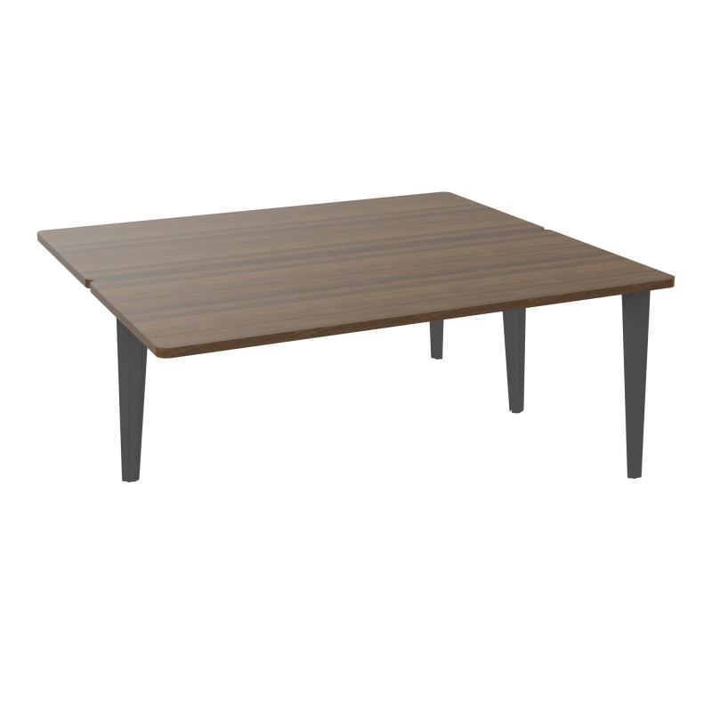 4L BUREAUX PIEDS PARTAGES POLE 2 SUIVANT L180XP160CM PRE PERCE OBT - PIED FX ELECTR N6 SC