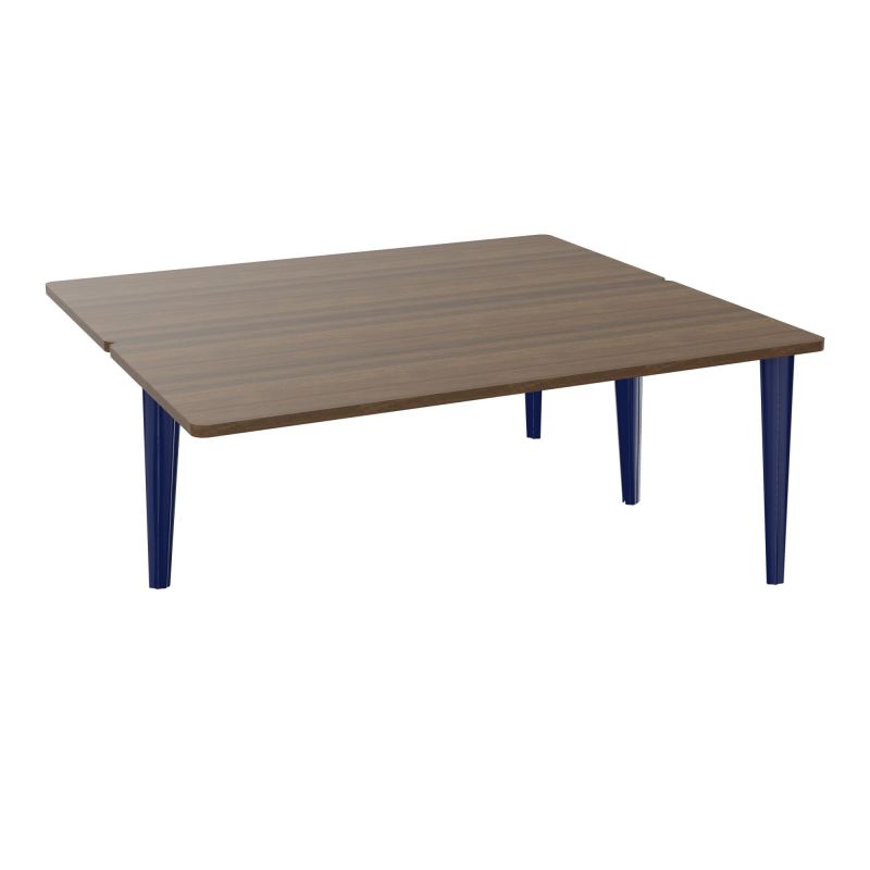 4L BUREAUX PIEDS PARTAGES POLE 2 SUIVANT L180XP160CM PRE PERCE OBT - PIED FX ELECTR N6 X4