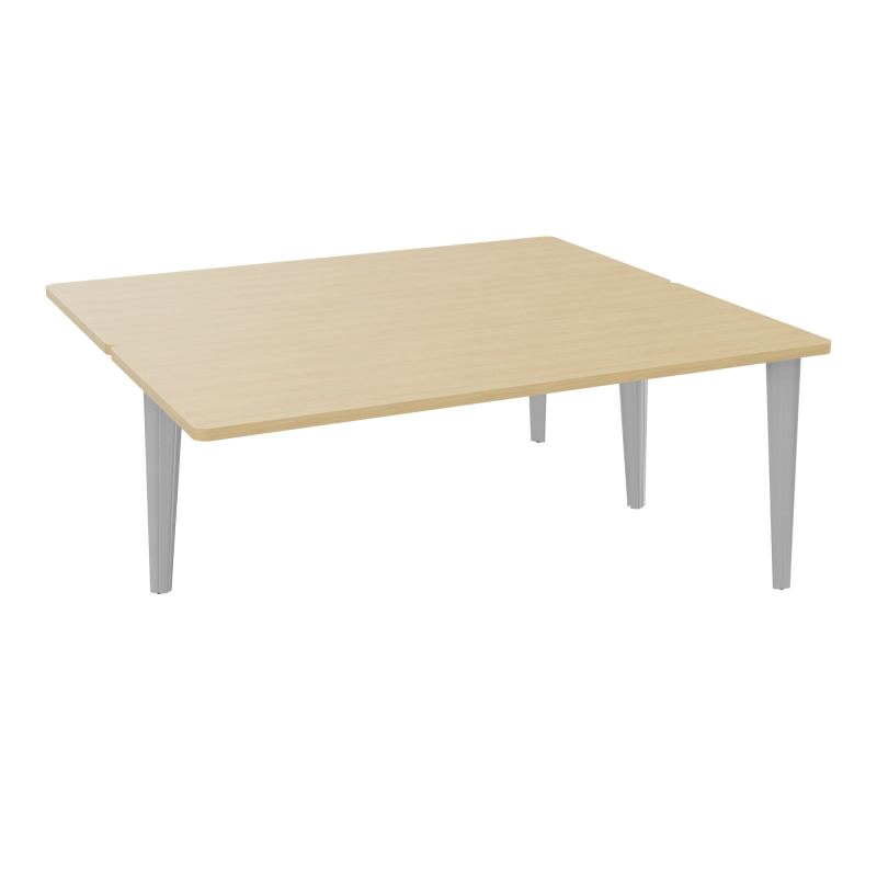 4L BUREAUX PIEDS PARTAGES POLE 2 SUIVANT L180XP160CM PRE PERCE OBT - PIED FX ELECTR R1 SA